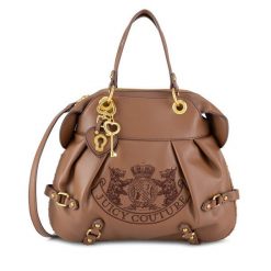 Torebka Juicy Couture. Brązowe torebki klasyczne Juicy Couture, bez wzorów, bez dodatków. Za 429.99 zł.