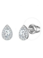 Yokoamii Kolczyki-wkrętki z cyrkoniami rozmiar: onesize. Szare kolczyki Yokoamii, z cyrkonią, metalowe. Za 34.99 zł.