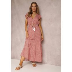 Czerwona Sukienka Tudielle. Czerwone sukienki Renee, l, bez wzorów, bez kołnierzyka, bez ramiączek, maxi. Za 84.99 zł.