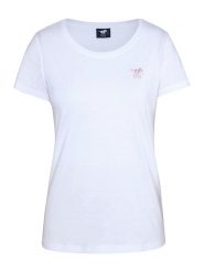 Polo Sylt Koszulka w kolorze białym rozmiar: M. Białe bluzki Polo Sylt, m, bez wzorów, z bawełny, bez kołnierzyka, bez ramiączek. Za 83.62 zł.