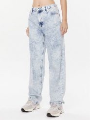Calvin Klein Jeans Jeansy 90's J20J222211 Niebieski Straight Fit. Niebieskie jeansy Calvin Klein Jeans, s, bez wzorów. Za 229.99 zł.
