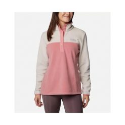 Bluza polarowa damska Columbia Benton Springs 1/2 Snap Pullover Fleece II. Białe bluzy Columbia, na zimę, m, bez wzorów, z polaru, bez kaptura. Za 139.99 zł.
