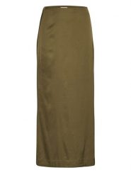 MOSS COPENHAGEN Spódnica "Julietta" w kolorze khaki rozmiar: XS. Brązowe spódnice Moss Copenhagen, na co dzień, xs, bez wzorów, maxi, proste. Za 101.23 zł.