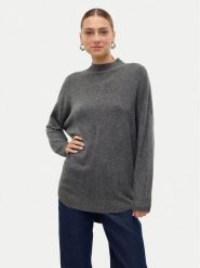 Vero Moda Sweter Plaza 10290784 Szary Loose Fit. Szare swetry Vero Moda, xs, bez wzorów, z syntetyku, bez ramiączek. Za 79.99 zł.