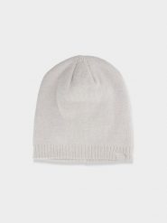4F Czapka zimowa damska - różowa Uniwersalny. Czerwone czapki 4f, bez wzorów. W wyprzedaży za 4.99 zł.