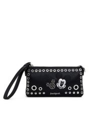 Desigual Torebka 25SAYP08 Czarny. Czarne torebki klasyczne Desigual, bez wzorów, ze skóry, bez dodatków. Za 159.99 zł.