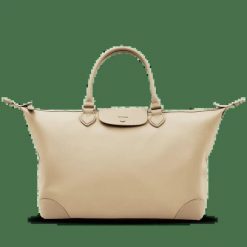 Torba podróżna WINGS WILLOW elegancka pojemna BEIGE. Brązowe torby na ramię Wings, bez wzorów, z materiału, eleganckie, na ramię, bez dodatków. Za 189.90 zł.