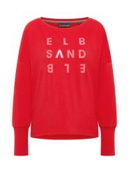ELBSAND Bluza "Ingiara" w kolorze czerwonym rozmiar: XL. Czerwone bluzy ELBSAND, xl, bez wzorów, bez kaptura. Za 107.37 zł.