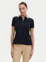Barbour Polo LML0633NY13 Granatowy Regular Fit. Niebieskie koszulki polo Barbour, bez wzorów, z bawełny, bez kołnierzyka, bez ramiączek. Za 239.99 zł.