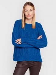 TWINSET Sweter 222TT334 Granatowy Relaxed Fit. Niebieskie swetry Twinset, l, bez wzorów, z syntetyku, bez ramiączek. Za 1,019.00 zł.