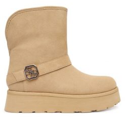 Śniegowce Guess. Brązowe trapery i śniegowce Guess. Za 579.99 zł.