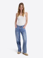 Timezone Dżinsy "Cora" - Comfort fit - w kolorze niebieskim rozmiar: W30/L32. Niebieskie jeansy Timezone, l, bez wzorów. Za 228.92 zł.