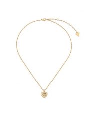 Guess Naszyjnik JUBN05 463JW Złoty. Żółte naszyjniki Guess, metalowe. Za 269.99 zł.