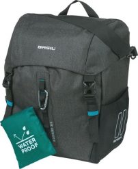 Torba Rowerowa Discovery 365D L 20 Liter 30 X 17 X 36 Cm - Czarna. Czarne torby na laptopa BASIL, bez wzorów, z materiału, na ramię. Za 299.15 zł.