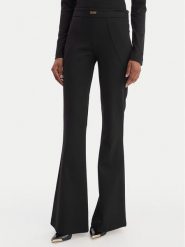 Versace Jeans Couture Spodnie materiałowe 80HAA115 J0092 Czarny Flare Fit. Czarne spodnie materiałowe Versace Jeans Couture, bez wzorów, z jeansu. Za 1,069.00 zł.