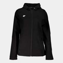 Kurtka softshell damska Joma Explorer. Czarne kurtki sportowe Joma, l, bez wzorów, z softshellu, bez kaptura, trekkingowe. Za 199.99 zł.