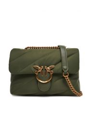 PINKO Torebka Love Puff Classic Cl PE 25 PLTT 100038 A05F Zielony. Zielone torebki klasyczne Pinko, bez wzorów, ze skóry, bez dodatków. Za 1,129.00 zł.
