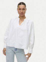 Vero Moda Bluzka Fanni 10336937 Biały Loose Fit. Białe bluzki Vero Moda, xl, bez wzorów, z bawełny, bez kołnierzyka, bez ramiączek. Za 129.99 zł.