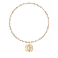 Bransoletka Sun z medalikiem z białymi cyrkoniami. Białe bransoletki Lilou, z cyrkonią, z mosiądzu. Za 228.00 zł.