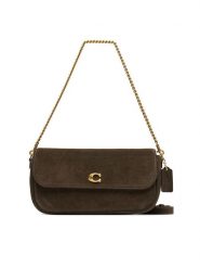 Coach Torebka Brook Flap CCD07 Khaki. Brązowe torebki klasyczne Coach, bez wzorów, ze skóry, bez dodatków. Za 1,299.00 zł.