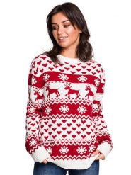 Be Wear Sweter w kolorze czerwonym rozmiar: S/M. Czerwone swetry Be Wear, m, bez wzorów, bez ramiączek. Za 146.50 zł.