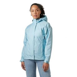 Damska kurtka wodoodporna Helly Hansen Seven J. Niebieskie kurtki sportowe Helly Hansen, bez wzorów, bez kaptura. W wyprzedaży za 478.50 zł.