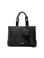 Jenny Fairy Torebka RD6094 Czarny. Czarne shopper Jenny Fairy, bez wzorów, z materiału, bez dodatków. Za 101.98 zł.