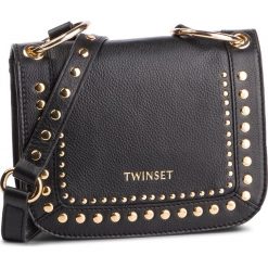Torebka TWINSET - 191TA7203 Nero 00006. Czarne listonoszki Twinset, bez wzorów, ze skóry, bez dodatków. W wyprzedaży za 539.00 zł.