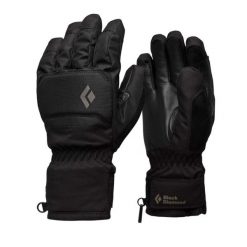 Rękawice narciarskie ocieplane Black Diamond Mission Gloves. Czarne rękawiczki Black Diamond, bez wzorów, sportowe. Za 239.99 zł.