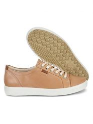 Ecco Skórzane sneakersy w kolorze beżowym rozmiar: 38. Brązowe trampki ecco, bez wzorów, bez zapięcia. Za 261.67 zł.