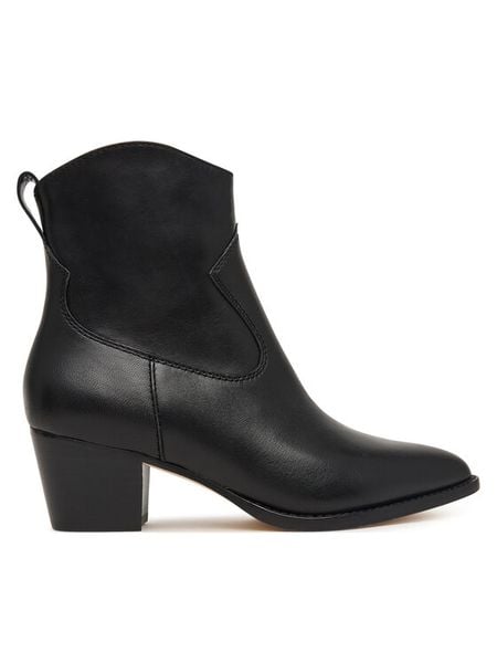 LAUREN RALPH LAUREN Botki Harpher Bo Bte 802P15896001 Czarny. Czarne botki Lauren Ralph Lauren, bez wzorów, ze skóry, bez obcasa, na słupku, bez zapięcia. Za 1,199.00 zł.