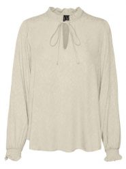 Vero Moda Bluzka w kolorze beżowym rozmiar: S. Brązowe bluzki Vero Moda, s, bez wzorów, z wiskozy, bez kołnierzyka, bez ramiączek. Za 61.60 zł.