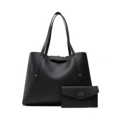 Torebka Guess. Czarne shopper Guess, z aplikacjami, bez dodatków. Za 419.99 zł.