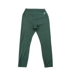 Second life - Legginsy damskie treningowe 7/8 zielone - Stan bardzo dobry. Zielone legginsy Gymshark, m, bez wzorów, z materiału. Za 85.16 zł.