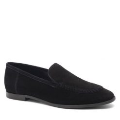 Lordsy Sergio Bardi. Czarne lordsy Sergio Bardi, bez wzorów, bez obcasa, bez zapięcia. Za 299.99 zł.