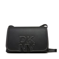 Torebka DKNY. Czarne listonoszki DKNY, bez wzorów, bez dodatków. Za 569.99 zł.