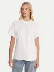 HUGO T-Shirt Vintage 50550901 Biały Relaxed Fit. Białe t-shirty Hugo, s, bez wzorów, z bawełny, bez kołnierzyka, bez ramiączek. Za 279.99 zł.