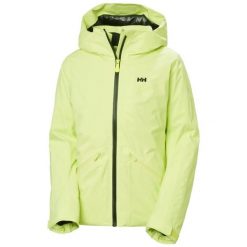 Damska kurtka narciarska Helly Hansen Courchevel. Zielone kurtki narciarskie Helly Hansen, xl, bez wzorów, z poliamidu, narciarskie, primaloft. Za 1,381.50 zł.