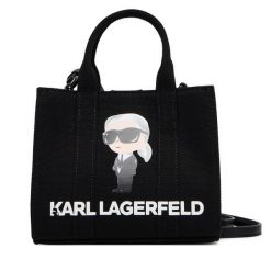 Torebka KARL LAGERFELD. Czarne torebki klasyczne KARL LAGERFELD, bez wzorów, bez dodatków. Za 429.99 zł.