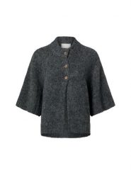 Neo Noir Kardigan z zawartością wełny - Benuta Fluffy Kobiety szary, 40. Szare kardigany Neo Noir, bez wzorów, z wełny. Za 329.95 zł.