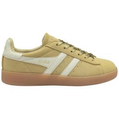 Damskie zamszowe buty sportowe Gola Aztec. Białe obuwie sportowe Gola, z zamszu, bez zapięcia. Za 428.50 zł.