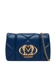 LOVE MOSCHINO Torebka JC4043PP0PLC0751 Granatowy. Niebieskie torebki klasyczne Love Moschino, bez wzorów, bez dodatków. Za 789.99 zł.