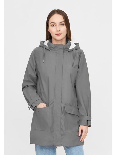 Bench Płaszcz przejściowy "Mabel" w kolorze szarym rozmiar: 46. Szare płaszcze Bench, bez wzorów, bez kaptura. Za 223.46 zł.