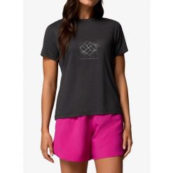 Koszulka damska Columbia Parsons Point S/S Graphic Tee. Czarne bluzki Columbia, s, bez wzorów, sportowe, bez kołnierzyka, bez ramiączek. Za 178.49 zł.