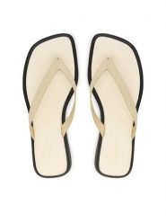 Vagabond Shoemakers Japonki Izzy 5913-401-02 Écru. Białe klapki Vagabond Shoemakers, bez wzorów, ze skóry, bez obcasa. Za 369.99 zł.