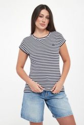 T-shirt damski w paski Tulia JOOP!. T-shirty Joop!, xxs, bez wzorów, bez kołnierzyka, bez ramiączek. Za 399.00 zł.