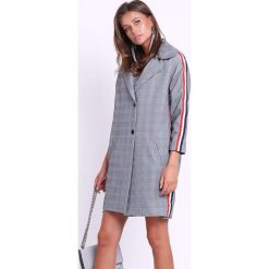 Płaszcz w kolorze szarym. Szare płaszcze Jesienny butik, xs, bez wzorów, bez kaptura. W wyprzedaży za 179.95 zł.