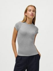 LeGer Koszulka "Tayra" w kolorze szarym rozmiar: 40. Szare bluzki LeGer, bez wzorów, bez kołnierzyka, bez ramiączek. Za 78.99 zł.