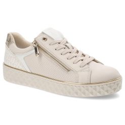 Beżowe Sneakersy Marco Tozzi Sportowe Obuwie Damskie. Brązowe obuwie sportowe Marco Tozzi, na wiosnę, bez zapięcia. Za 249.00 zł.