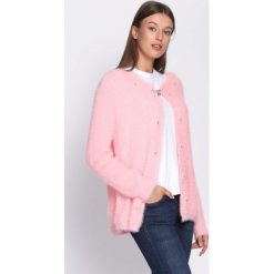 Różowy Kardigan Support. Czerwone kardigany Born2be, l, bez wzorów. Za 59.99 zł.